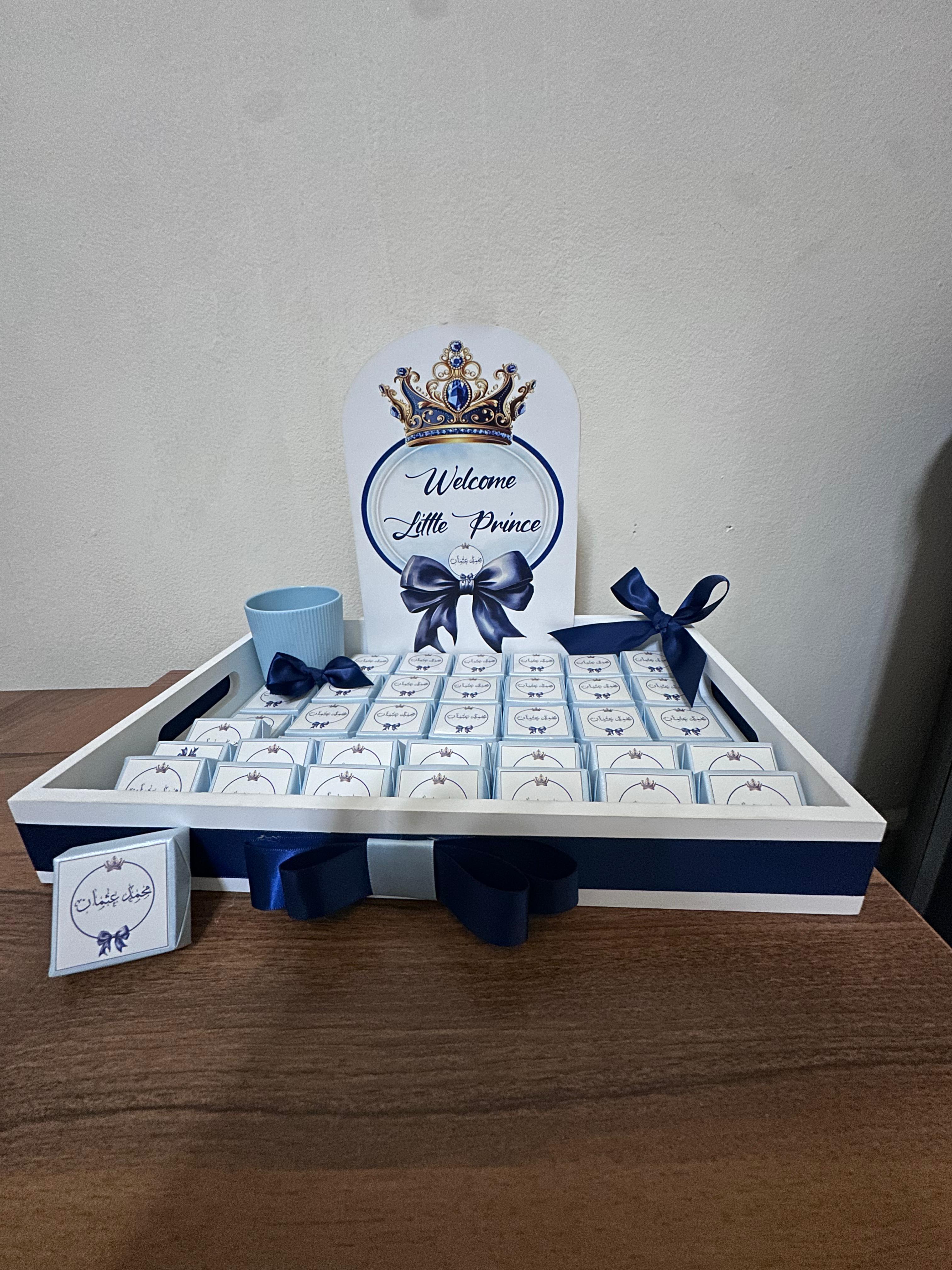 Welcome Little Prince Chocolate Tray